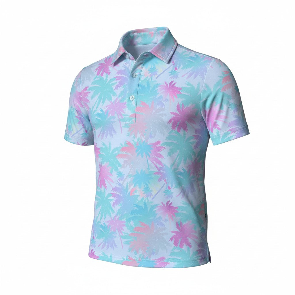 Poolside Palms Mens Polo
